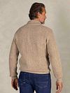 NZA Cardigan Dominick Mix Laine Beige Model / Achterkant