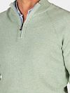 NZA Half Zip Sweater Ralph Light Green Model / Detail