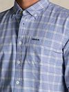 NZA Shirt Armando Flanel Ruit Blauw Model / Detail