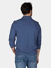 NZA Longsleeve Polo Marshall Dusk Navy Model / Achterkant