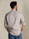 NZA Shirt Armando Flannel Checks Beige Model / Achterkant