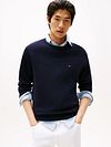 Sweter Tommy Hilfiger Essential w kolorze Navy Model / Voorkant