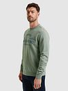 Sweter PME Legend z logo, w kolorze silver blue Model / Voorkant