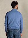 Sweter NZA Half Zip Christopher w kolorze błękitnego melanżu Model / Achterkant