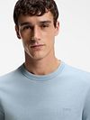 T-shirt BOSS Tegood w kolorze niebieskim Model / Voorkant