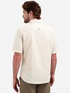 No Excess camicia jacquard a maniche corte ecru Model / Achterkant