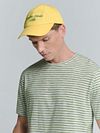 No Excess T-Shirt de rayas verde Model / Voorkant