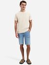 No-Excess Camiseta Jacquard Ecru Model / Voorkant