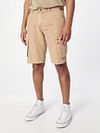 No Excess Cargo Shorts i grønt linned Model / Voorkant