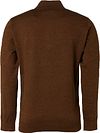 No Excess Half Zip Trui Caramel Product / Achterkant