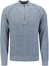 No Excess Half Zip Trui Chenille Blauw 29210967SN-138 kopen | Suitable