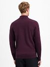 No Excess Half Zip Trui Dark Wine Melange Model / Achterkant