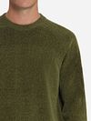 No Excess Jumper Chenille Olive Model / Detail