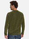 No Excess Jumper Chenille Olive Model / Achterkant