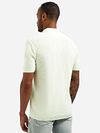 No Excess Knitted Slub Poloshirt Lichtgroen Model / Achterkant