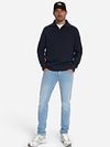 No Excess Maglione Half Zip Costine Navy Model / Voorkant