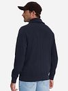 No Excess Maglione Half Zip Costine Navy Model / Achterkant