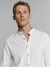 No Excess Overhemd Linnen Blend Wit Model / Voorkant