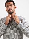No Excess Overhemd Print Multicolour Model / Voorkant