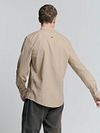 No Excess Overhemd Linnen Blend Beige Model / Achterkant