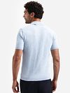 No Excess Polo Media Cremallera Knitted Light Blue Model / Achterkant
