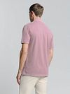No Excess Polo z tkaniny piqué w kolorze mauve Model / Achterkant