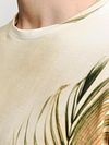 No-Excess T-Shirt cuello redondo con estampado en ecru Model / Detail