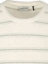 No-Excess T-Shirt cuello redondo jacquard a rayas ecru Product / Detail