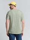 No Excess T-Shirt de rayas verde Model / Achterkant