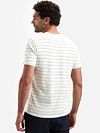 No-Excess T-shirt Pin Stripe bianca Model / Achterkant