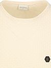 No-Excess T-Shirt żakardowy Ecru Product / Detail
