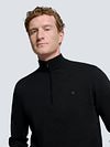 No Excess Half Zip Trui Zwart Model / Voorkant
