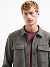 No Excess Overshirt Grijs Model / Voorkant