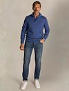 NZA Akar Jersey Half Zip Melange Spring Blue Model / Voorkant