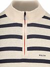 NZA Half Zip Genser Wanake Stripe Ecru Product / Detail