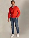 NZA Longsleeve Knitted Polo Rot Model / Voorkant