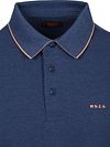 NZA Polo Henley Piqué Navy Sky Product / Detail