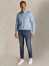 NZA Polo Maille Manches Longues Bleu Clair Model / Voorkant