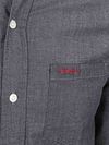NZA Shirt James Twill Melange Marine Product / Detail