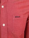 NZA Shirt James Twill Melange Rouge Product / Detail