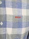 NZA Shirt Picton Linen Blend Bleu A Carreaux Product / Detail