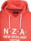 NZA Sweat à capuche French Rib Garment Washed Rouge  Product / Detail