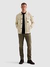 PME Legend Cardigan Mixed Textures Ecru Model / Voorkant