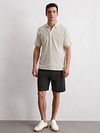 Marc O'Polo Pikétröja Riva Terry Cloth Ecru Model / Voorkant