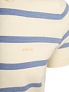 NZA Knitted Polo Shirt Stripe Ecru