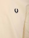 Fred Perry Longsleeve Half Zip Poloshirt Ecru