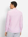 OLYMP Chemise Level 5 24/Seven Pied De Poule Rose Model / Achterkant