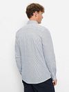 OLYMP Chemise Level 5 24/Seven Penstripe Bleu Model / Achterkant