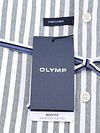 Olymp Japanese Knitted Skjorte Stripe Grøn