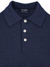 Koszulka polo OLYMP z długim rękawem z wełny, granatowa Product / Detail